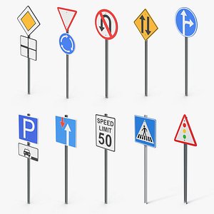 10 Road Signs Collection