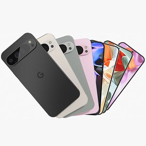 Google Pixel 9 Pro XL All Colors 3D model