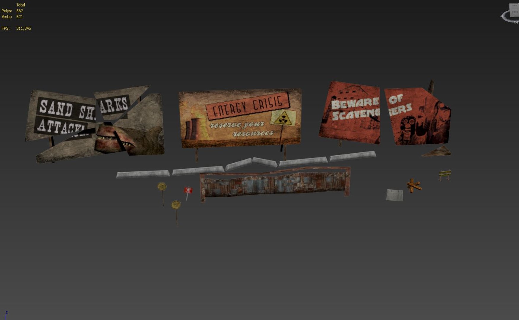 3d Signs Model