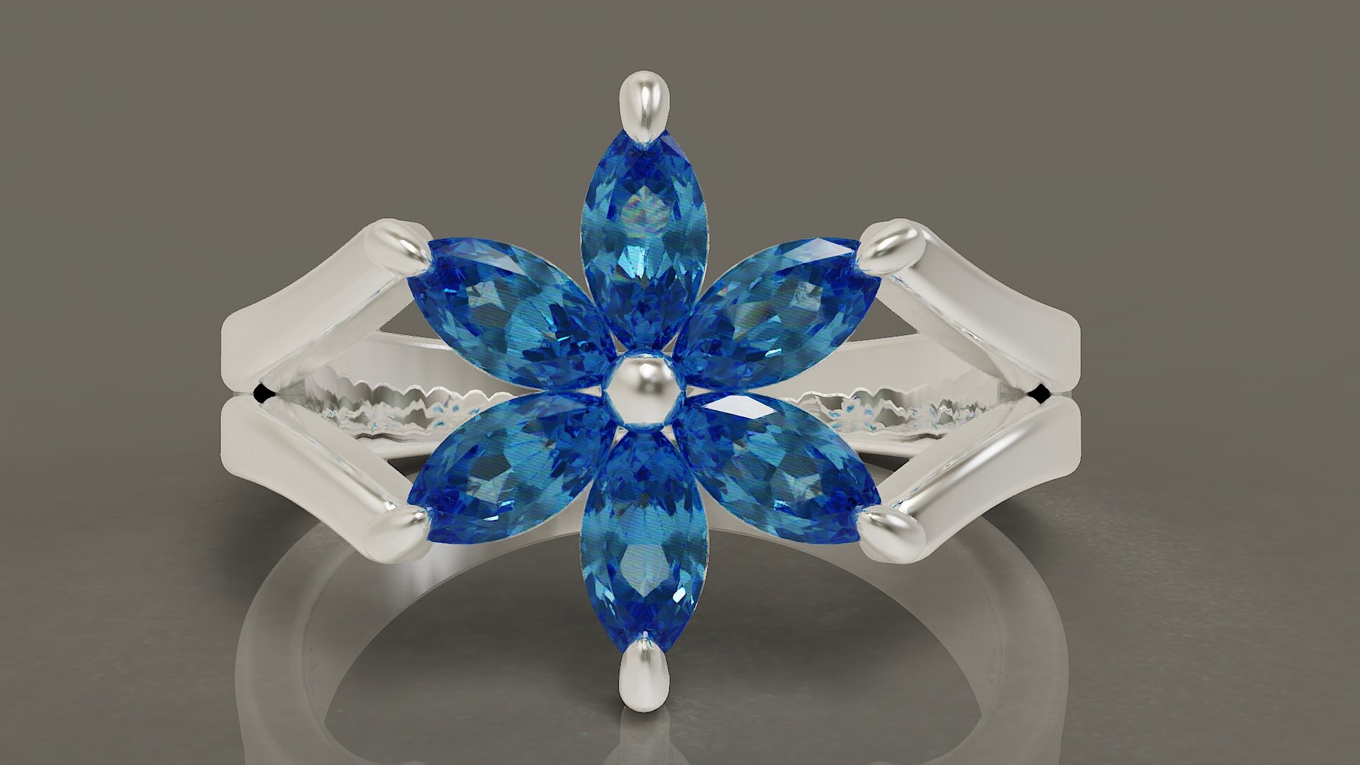 Prong set marquise shape diamond flower ring model https://p.turbosquid.com/ts-thumb/3D/hYSLVC/93/6/jpg/1736965310/1920x1080/fit_q87/73f1ca97d89bdd81c54e58a2ae58cca9508fc2ad/6.jpg