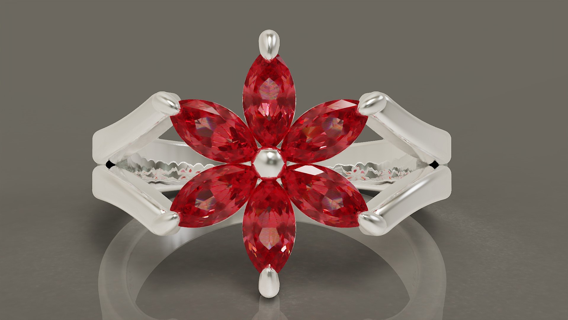 Prong set marquise shape diamond flower ring model https://p.turbosquid.com/ts-thumb/3D/hYSLVC/Hd/8/jpg/1736965312/1920x1080/fit_q87/e6af1967d22d3aa7393b38c9a6973c77f8972a0e/8.jpg