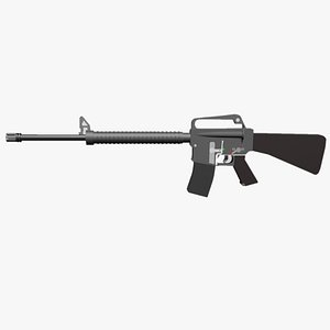 M16 Rifle in Blender
