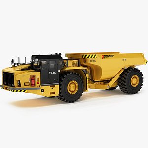 3D Underground Articulated Mining Dumptruck model