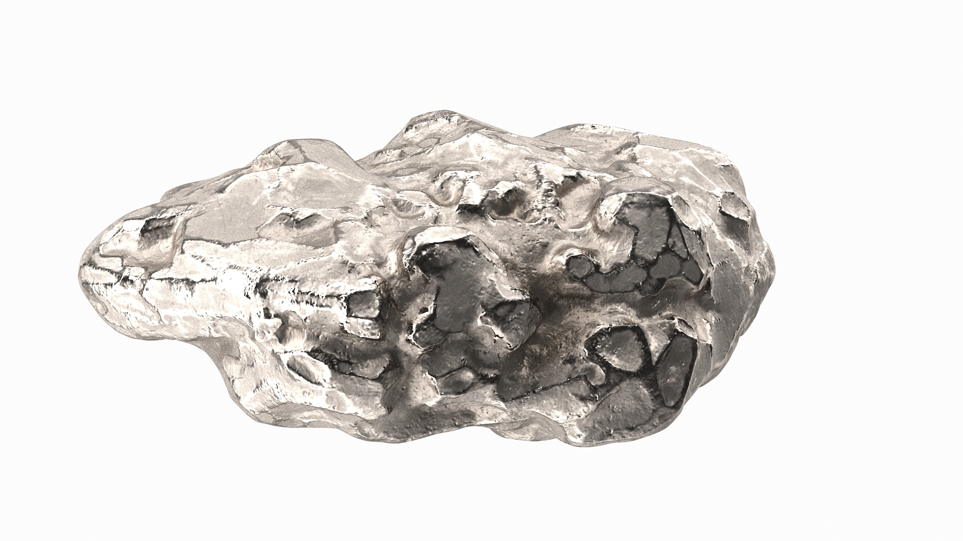 Silver Natural Mineral 3D Model - TurboSquid 1765240