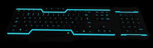 blend pc gaming keyboard tron