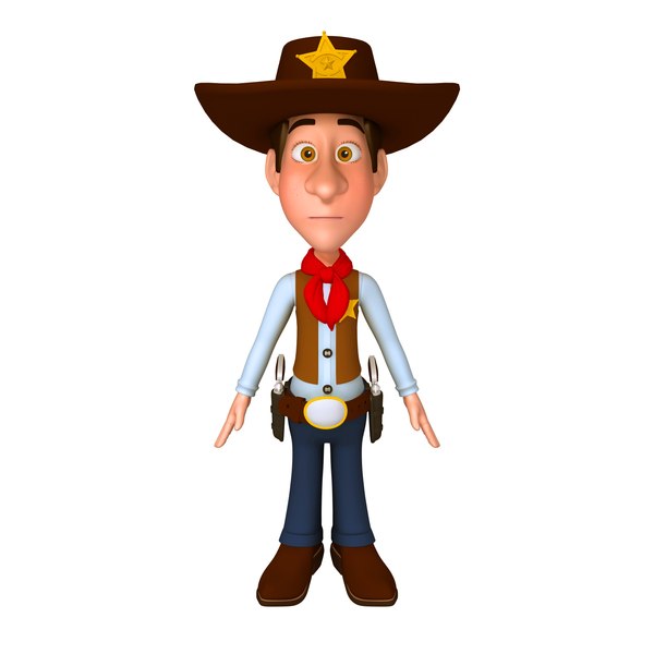 Cowboy cartoon 3D - TurboSquid 1575019