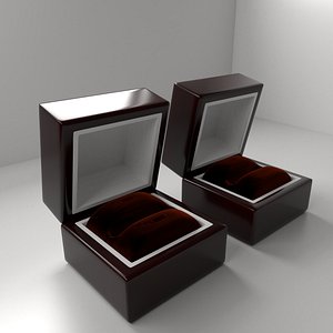 3D small big wood ring