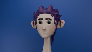 3D model Stylized girl