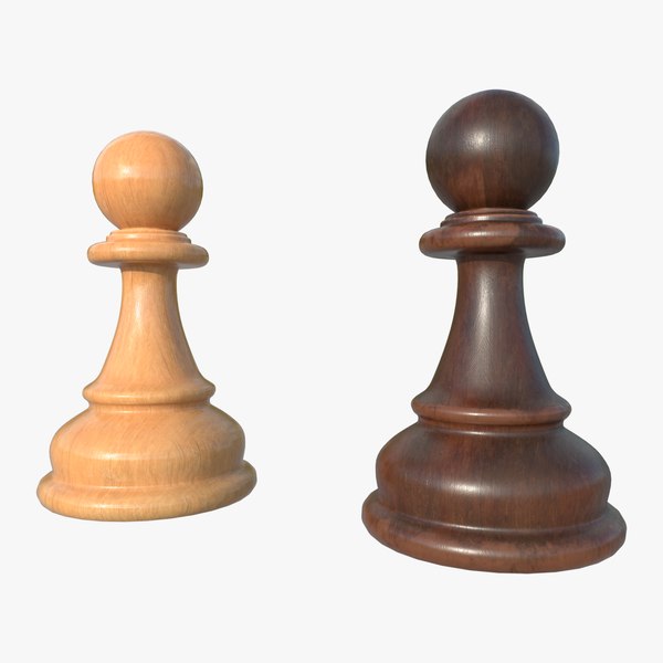 modelo 3d Piezas de ajedrez Peón 1 con PBR 4K 8K - TurboSquid 1769290
