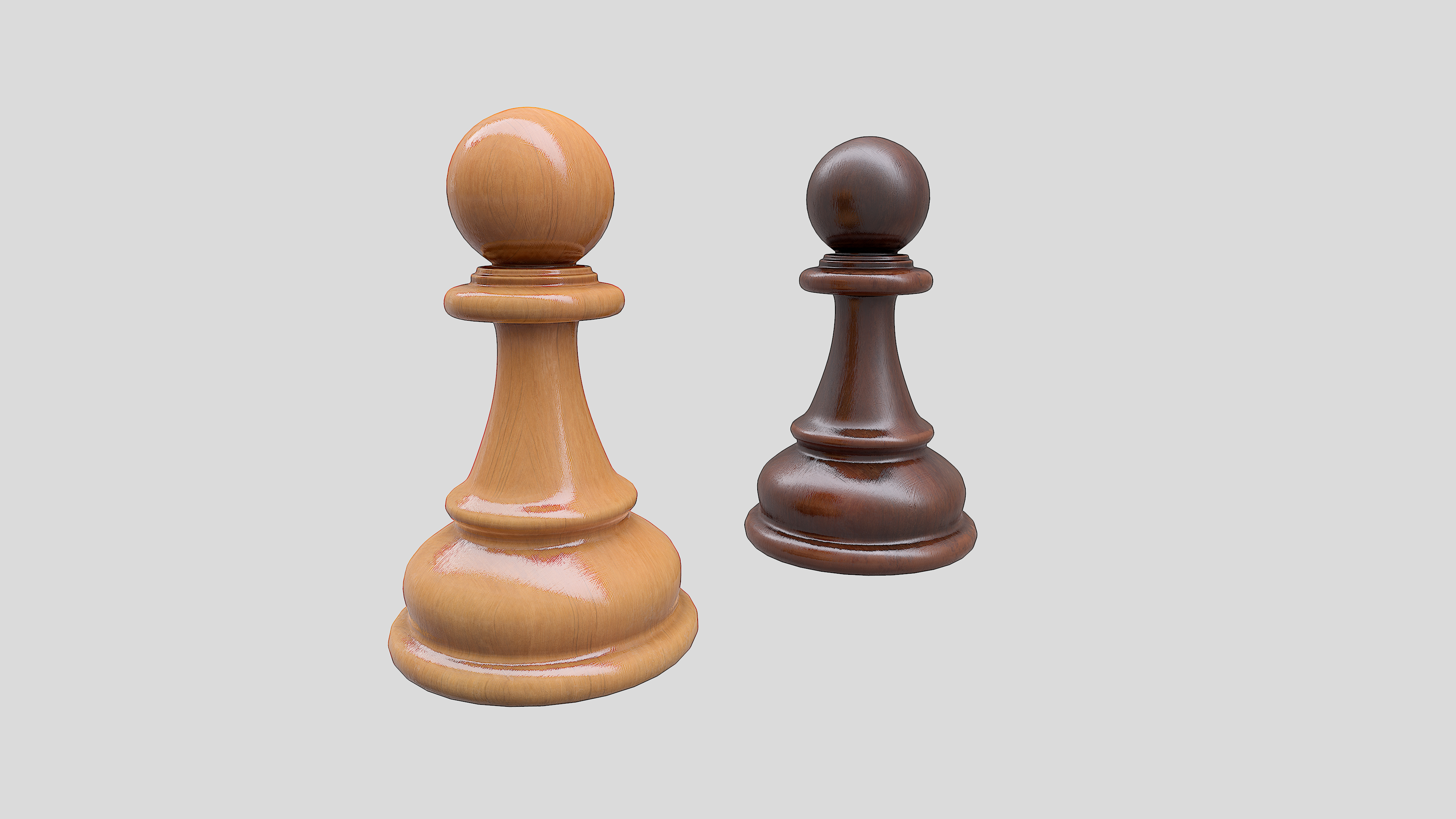 modelo 3d Piezas de ajedrez Peón 1 con PBR 4K 8K - TurboSquid 1769290