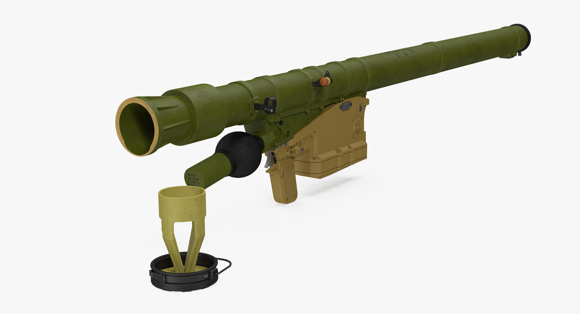 SA-18 Grouse Launch Tube 3D model preview