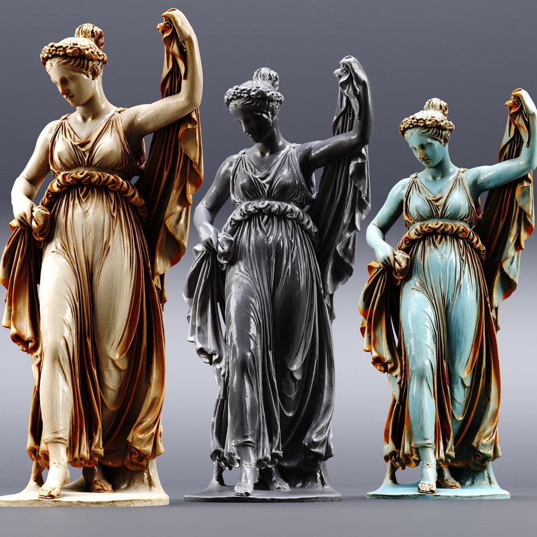 3D Women Greek Sculptures Pack - TurboSquid 2255754