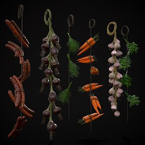 Six Hanging Food Stuffs