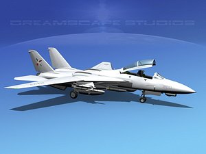 grumman tomcat f-14d fighter 3d 3ds