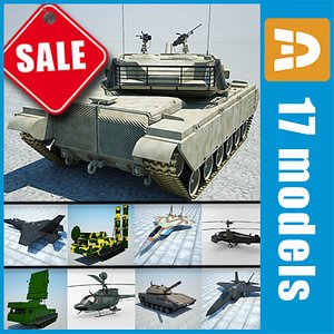 3d model military machines