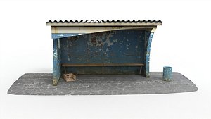 Old Soviet bus stop