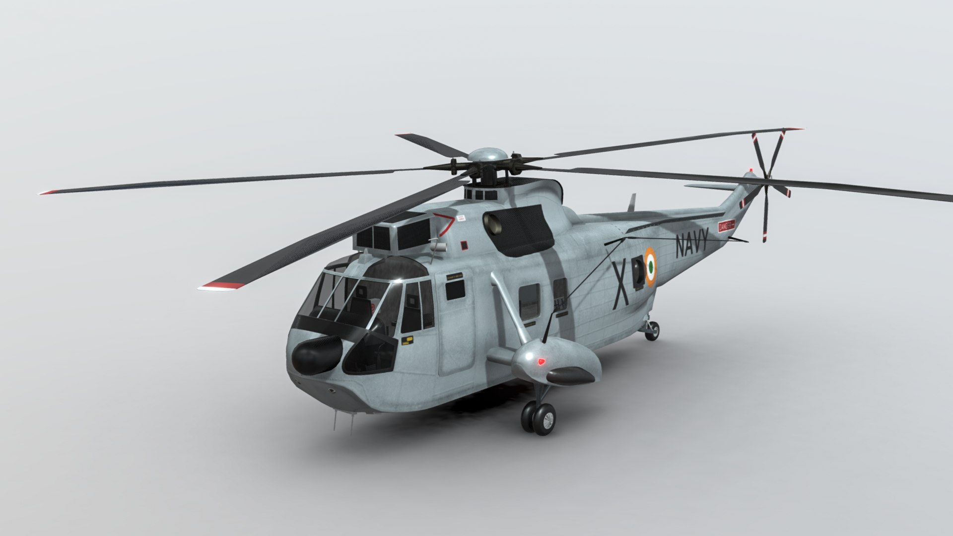 Westland SeaKing MK42C Indian Navy 3D Model - TurboSquid 1804709