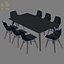 Faz Wood Dining Table And Chair