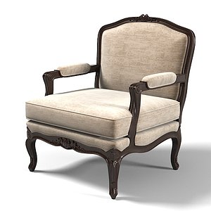 3d bizotto classic armchair model