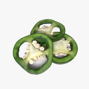 Jalapeno Slices 3D model