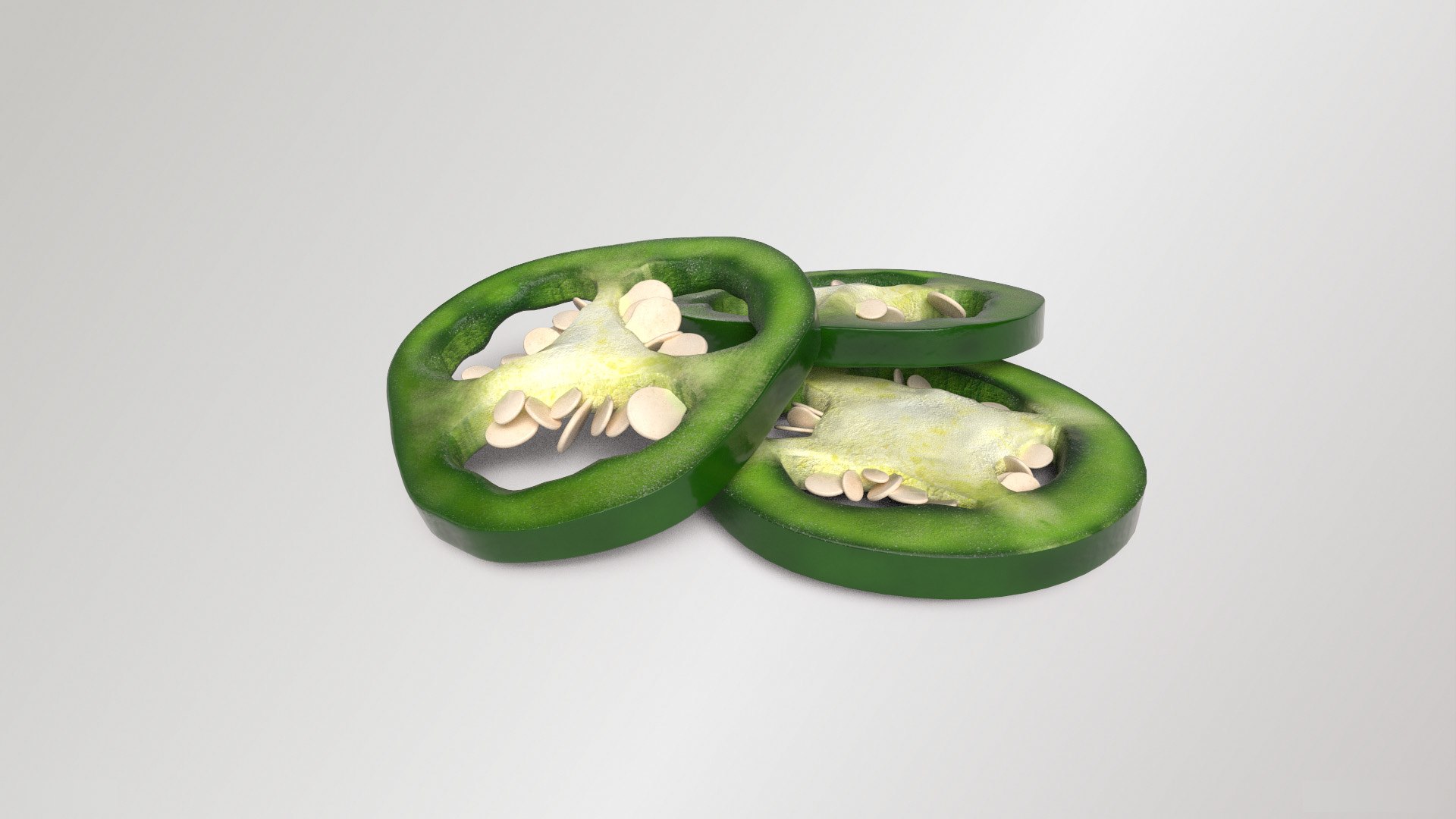 Jalapeno Slices 3D model https://p.turbosquid.com/ts-thumb/3E/6VKvQi/pZ/2/png/1723126489/1920x1080/fit_q87/cf2da695bb9c51a21a6e829fac87e54c8ec8791a/2.jpg