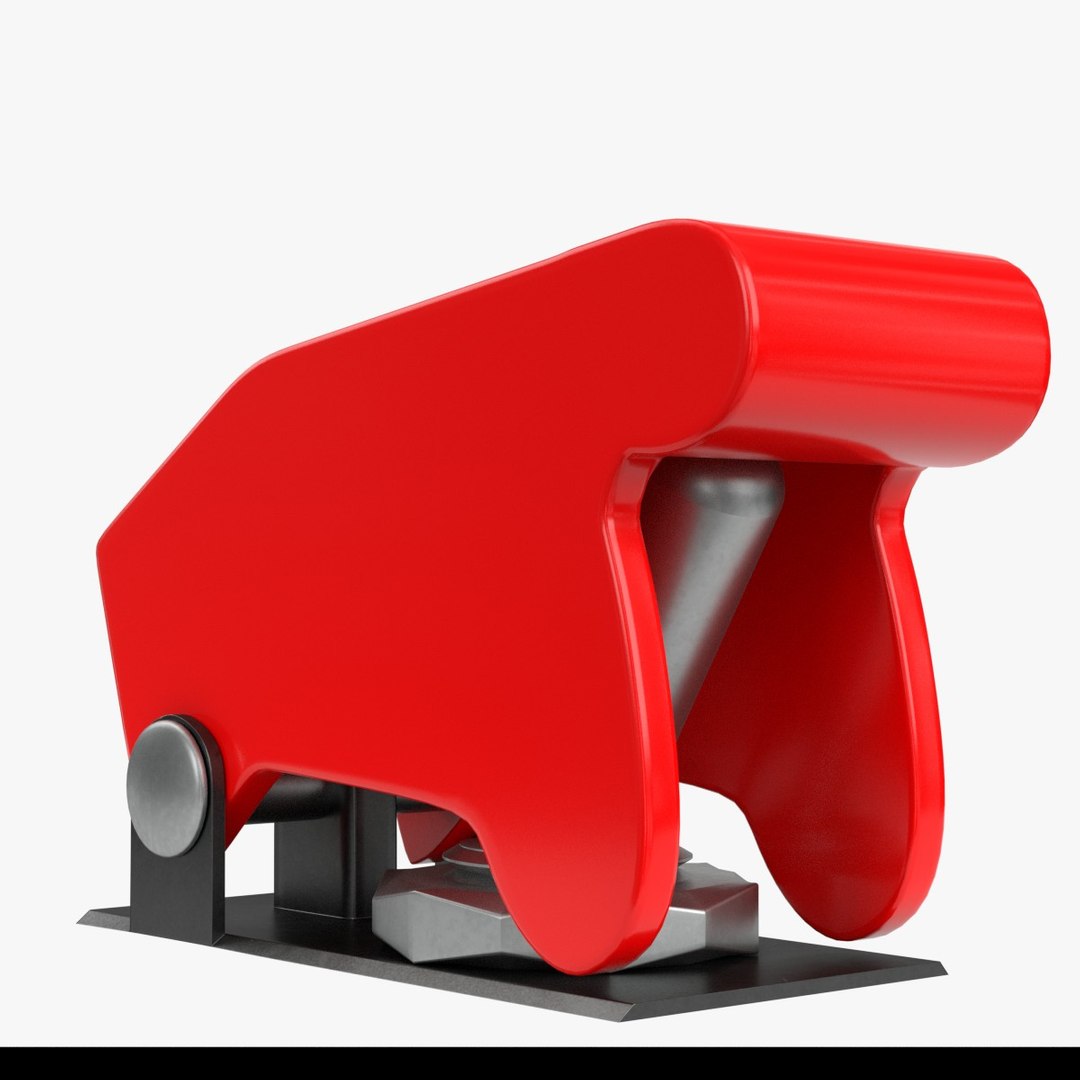 Toggle Switch With Guard 3D - TurboSquid 1883306