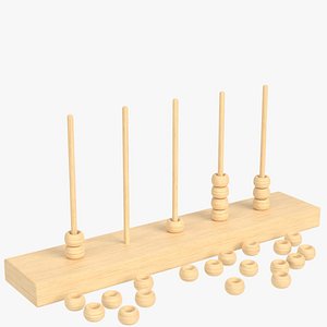 Vertical abacus toy