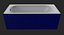 Bath-tub Tiled Blue Starlight