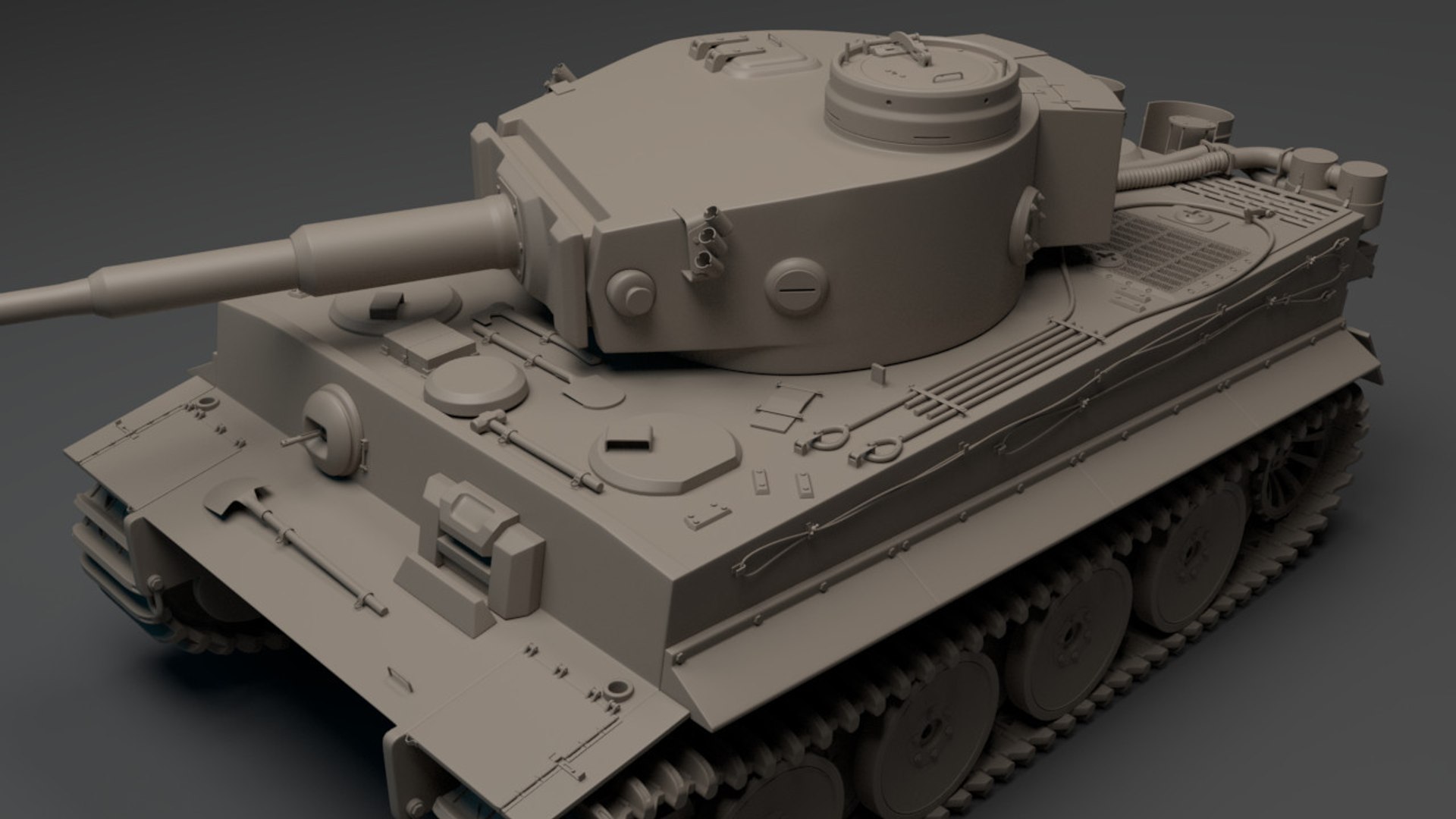 3D Tiger Panzerkampfwagen Vi Tank Ww2 - TurboSquid 1483708