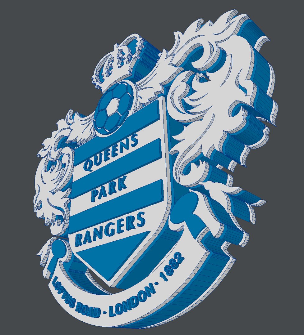 3D Model Crest Queens Park Rangers - TurboSquid 1372724