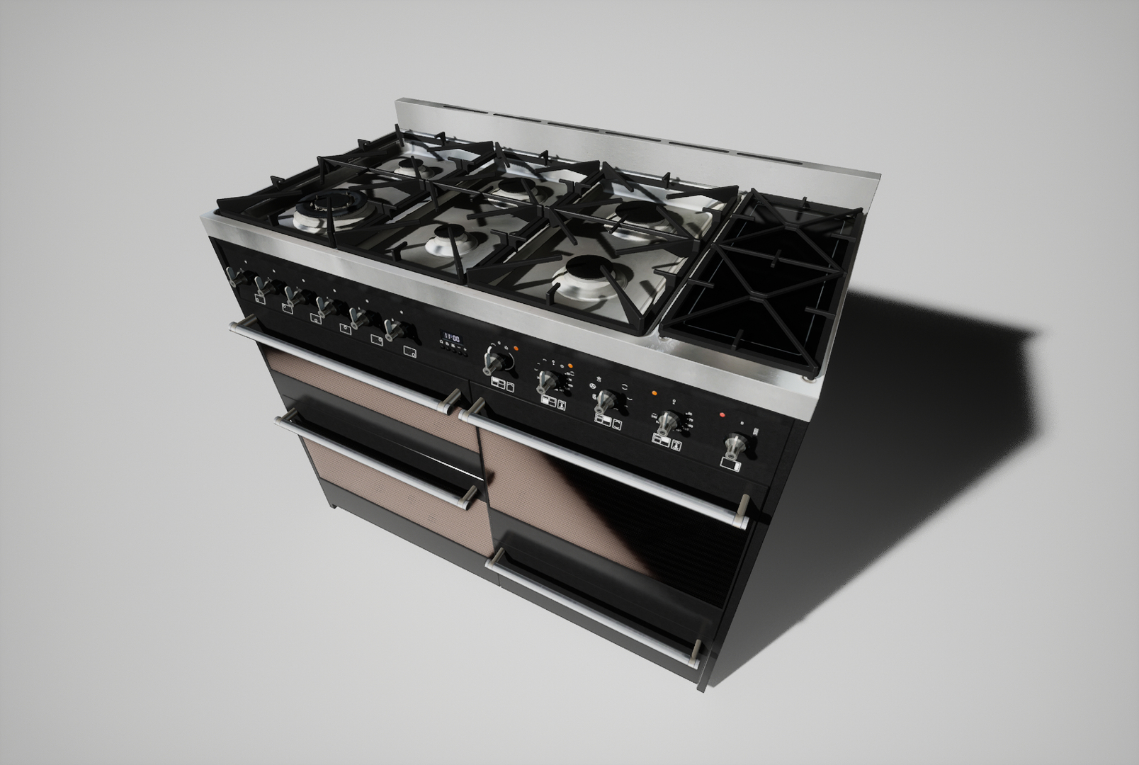 Range Cooker Oven 3D Model TurboSquid 1954667