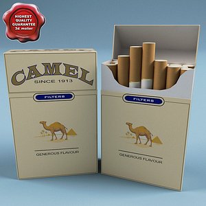 camel cigarettes 3d model