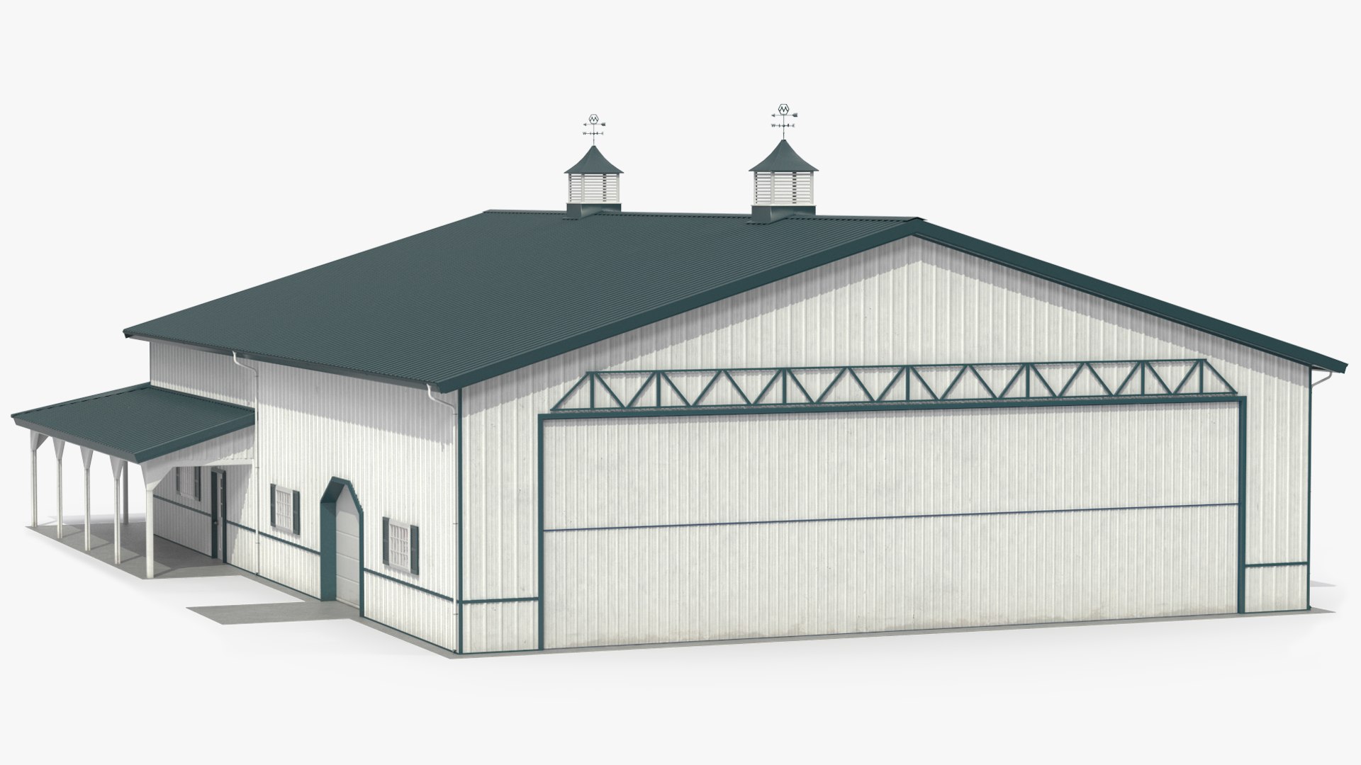 Aircraft Storage Hangar 3D model preview