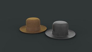 3D Bowler Hat 3D model