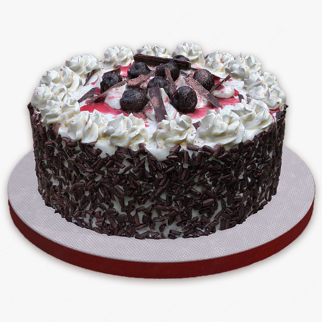 3D Black Forest Gateau TurboSquid 1969164   Blackforestgateau19 