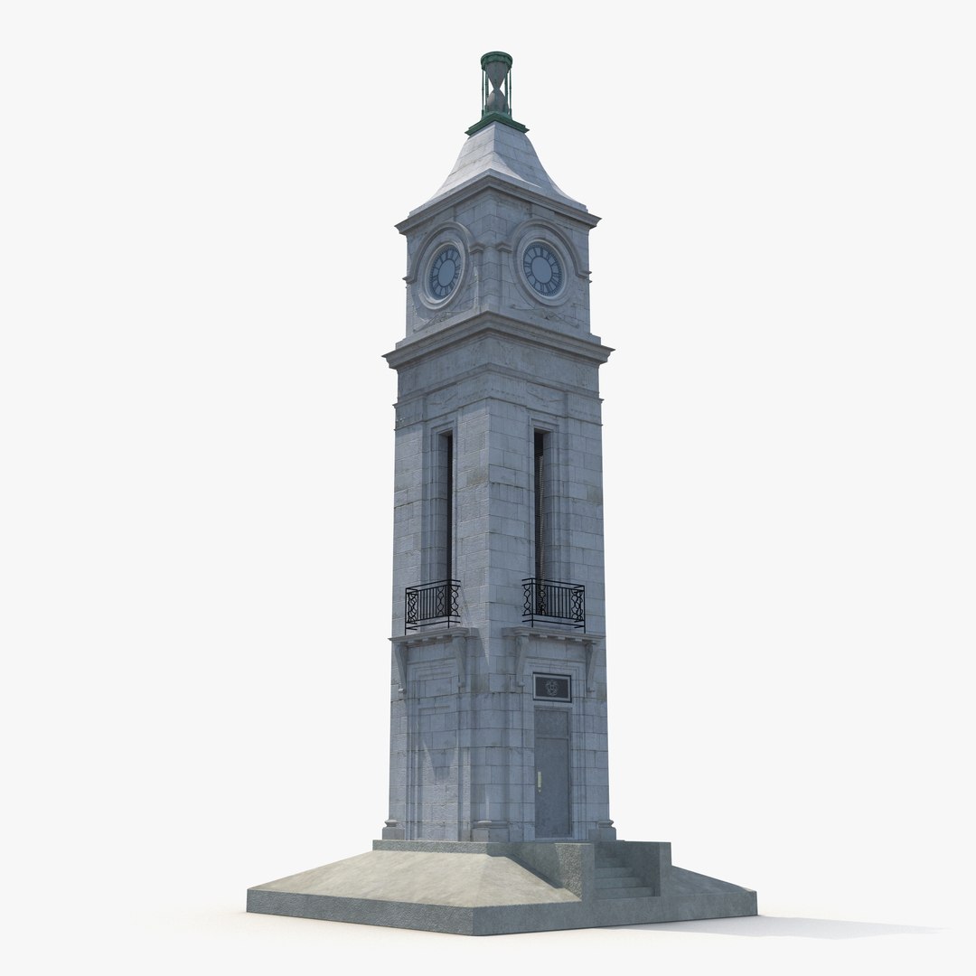 Clock Tower 3D model preview