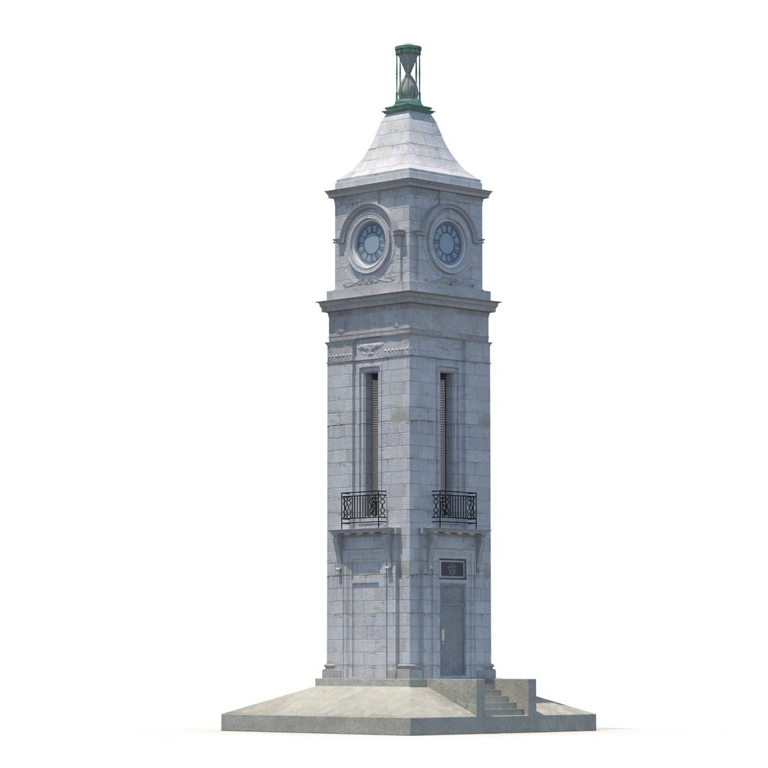 clock tower 3d max