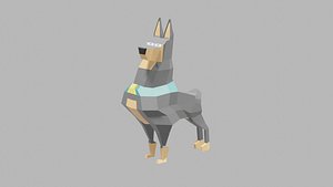 dog rigged model