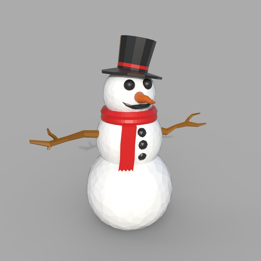 Snowman Model - TurboSquid 2397103