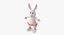 Lapin de dessin animé rigged