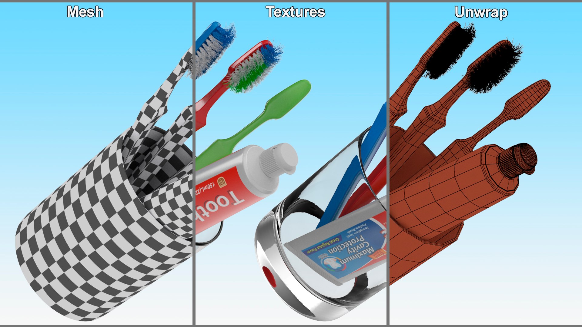 Toothbrushes in Glass with Toothpaste 3D model https://p.turbosquid.com/ts-thumb/3E/UytawM/iM/toothbrushes_in_glass_with_toothpaste_013/jpg/1737417929/1920x1080/fit_q87/47c65b1665b8e74ac7c5c0d27527db35d72820be/toothbrushes_in_glass_with_toothpaste_013.jpg