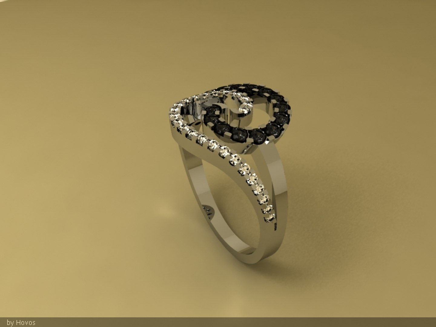 3d Gold Ring Model