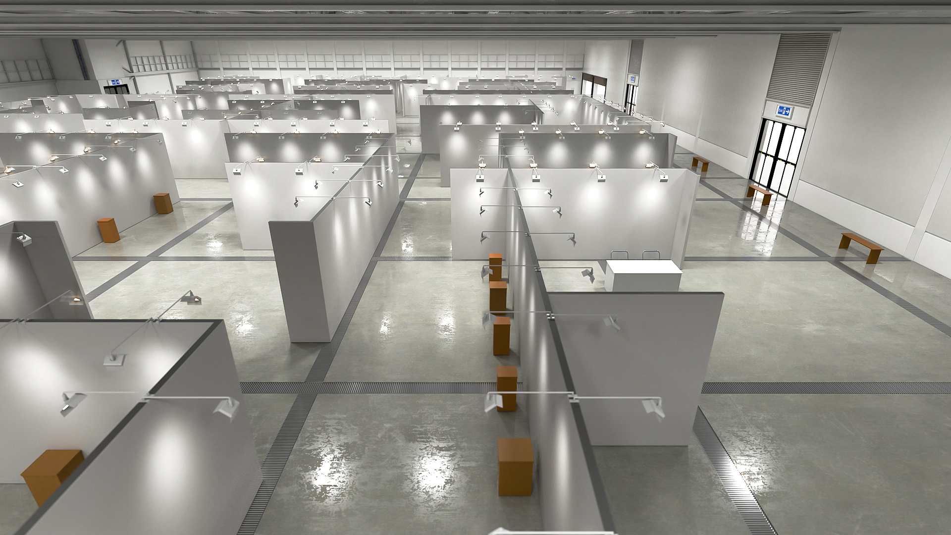 Exhibition Structure 3D - TurboSquid 2318238