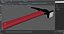 Rockhammer with Red Handle
