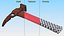 Rockhammer with Red Handle