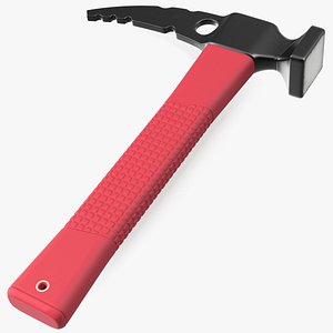 3D model Rockhammer with Red Handle