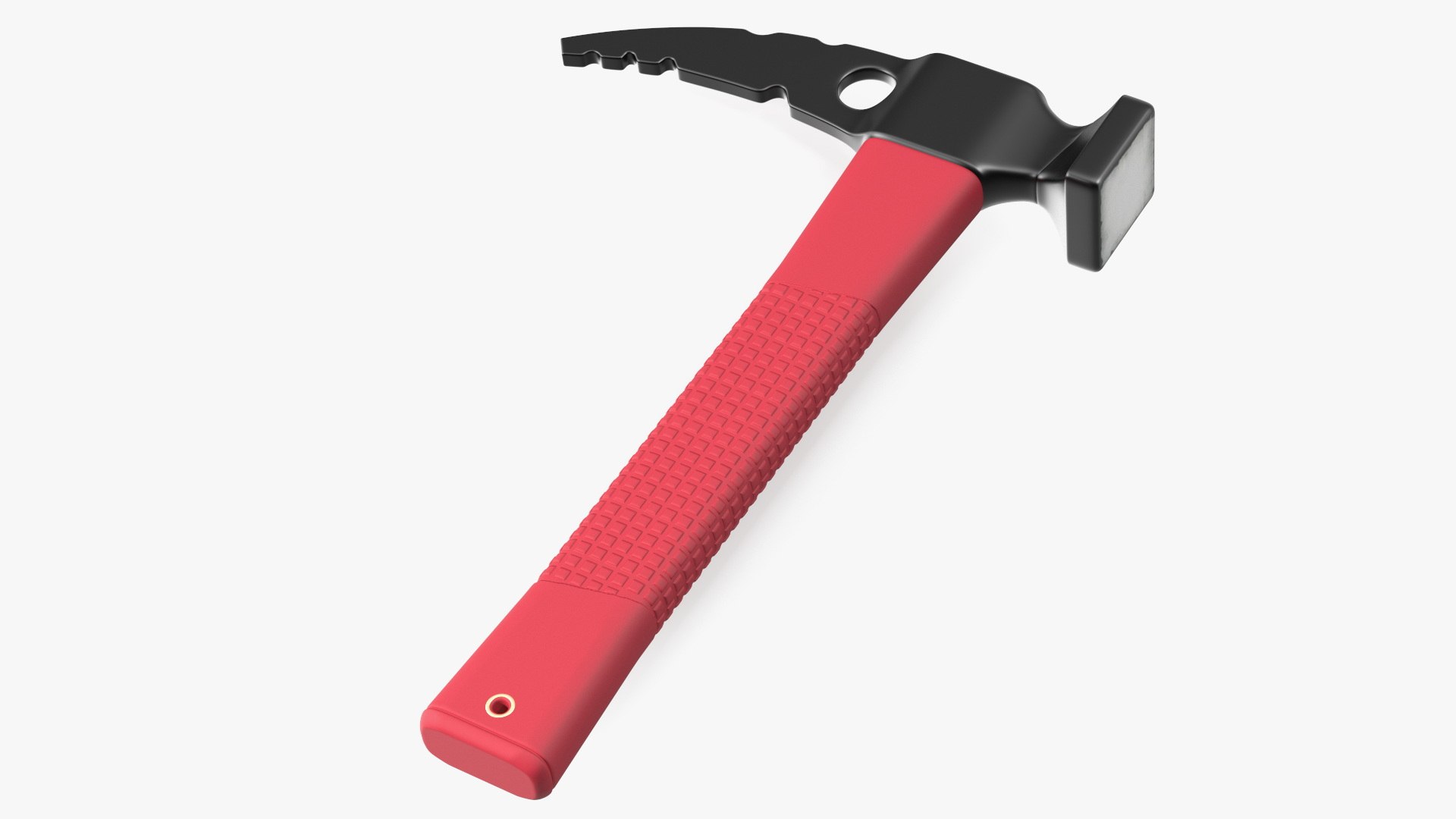 Rockhammer with Red Handle 3D model preview