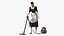 Domestica delle pulizie con aspirapolvere Dyson Big Ball attrezzato