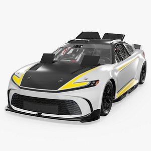 Aerodynamic Competition Racing Car Rigged