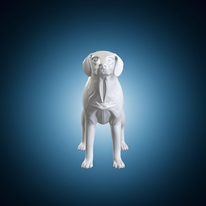 American Foxhound Dog Model 3D